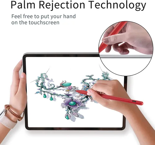 Vista 5 de Lápiz óptico para iPad Pencil de 10ª/9ª/8ª generación de 10.2 pulgadas, rechazo de palma de 0.059 in, punta fina, compatible con Apple Pencil