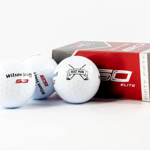 Vista 8 de Pelotas de golf personalizadas, 1 docena, Wilson, diseños personalizados para padrinos de boda, padrino, ushers, oficiales