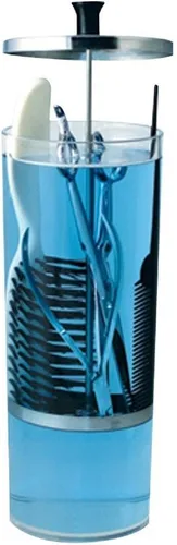 SCALPMASTER - Tarro desinfectante acrílico para limpieza de peluquería SJ-SC550 de 42 onzas