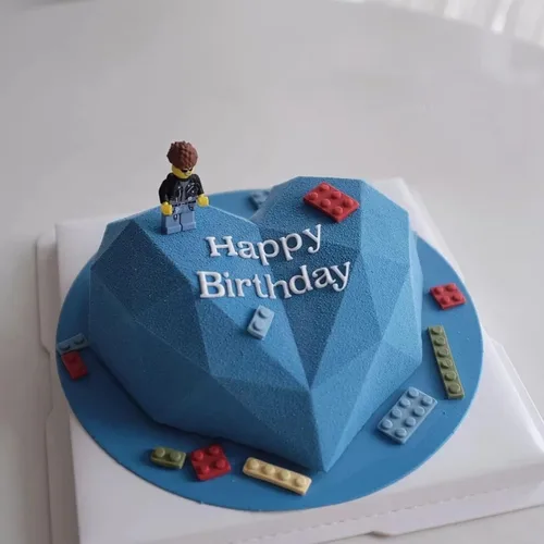 Vista 6 de Juego de moldes de chocolate, moldes de corazón de chocolate, molde de corazón rompible con martillo, moldes de números y letras para decoración