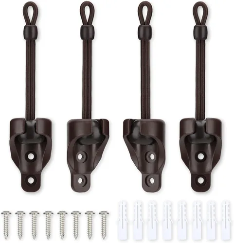 Vista 7 de Piezas de repuesto elásticas y receptores, amarres de sombra, resistencia a la intemperie, para persianas enrollables Coolaroo, persiana exterior