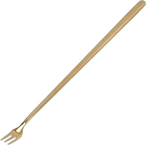 Vista 8 de 4 cucharas de té helado de mango largo, cuchara de café de acero inoxidable 304, cuchara de café de mango largo y tenedor con cuchara de mezcla