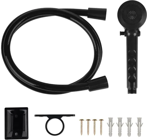 Cabezal de ducha para RV con manguera - Kits de ducha para RV de exterior no metálicos de repuesto con función de pausa para RVs, quintas ruedas,