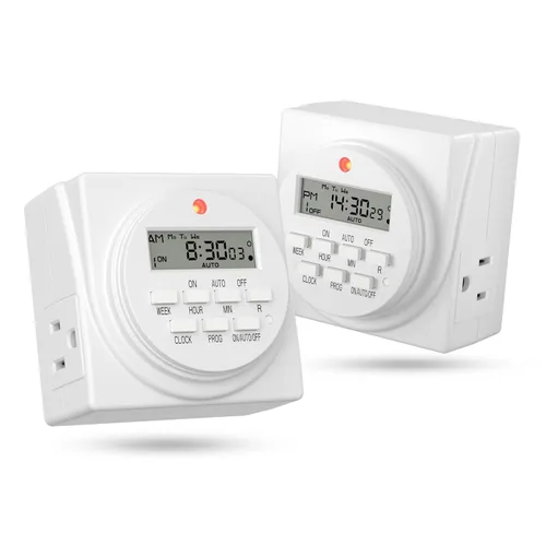 Vista 9 de BN-LINK Temporizador digital para interiores, enchufe programable de 7 días para luz de tomacorriente única, temporizadores de 3 patas para enchufes