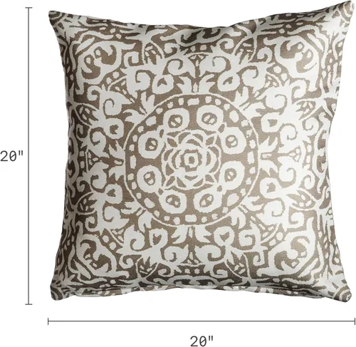Vista 5 de Fab Habitat Almohada para interiores y exteriores hecha de hilo de poliéster reciclado, doble cara, resistente a las manchas, lavable a máquina