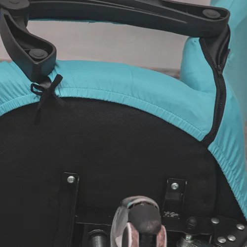 Vista 6 de Melaluxe - Funda elástica universal para silla de oficina, funda para silla de computadora (Tamaño: L) - Azure