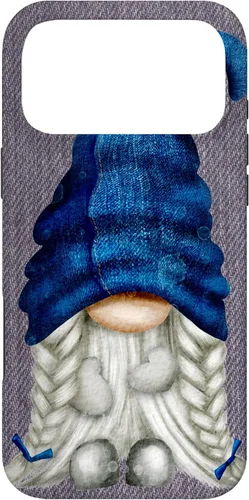 Vista 21 de Funny Gnome Girl with Blue Jeans for Women Cute Denim Case for iPhone 17