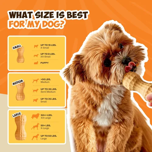 Vista 5 de Poochie Butter Juguete masticable duradero de mantequilla de maní para perros, juguetes masticables para masticadores agresivos, juguete de goma