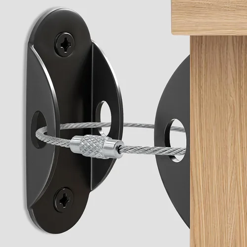 Utook Anclajes de muebles a prueba de bebés, anclaje de muebles antipunta que asegura 420 libras de tensión de 420 libras, resistente a terremotos,