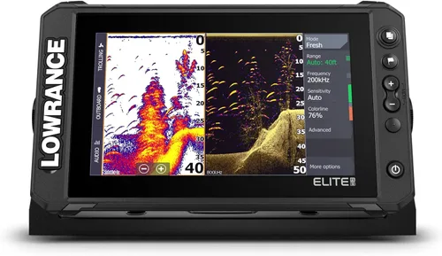 Vista 12 de Lowrance Elite FS Fishfinder/Chartplotter, Available with and Without Transducer