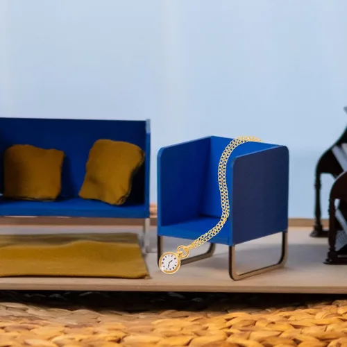 Vista 7 de ibasenice Relojes de bolsillo en miniatura con cadena, muñecas de casa, relojes de bolsillo victorianos para caballeros, accesorio de bolsillo