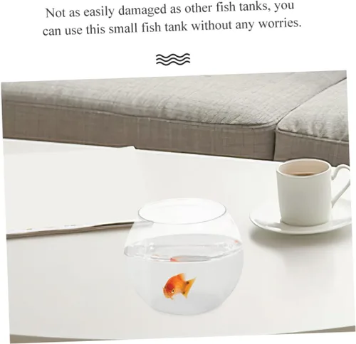 Vista 3 de Tanque de peces Contenedor transparente para plantas de plástico, globo de escritorio, botella ecológica transparente, ornamento de mesa