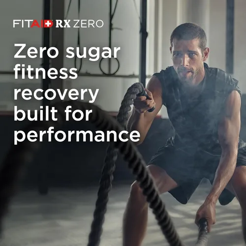 Vista 90 de FITAID RX Zero Sugar, creatina encapsulada, bebida de recuperación de entrenamiento, mezcla todo en uno, BCAA, glucosamina, cúrcuma, complejo B