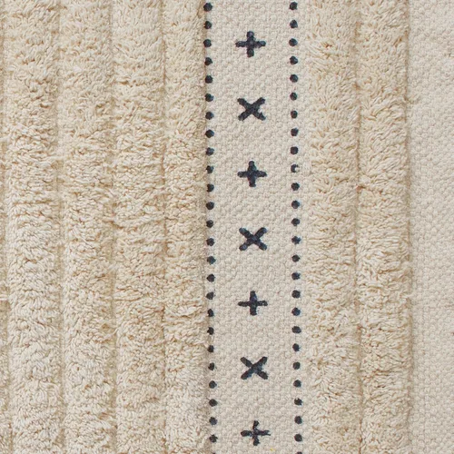 Vista 30 de Lucky Brand Alfombra Corredor Bohemia de Algodón con Flecos - 20' x 68" Alfombra de Baño Azul Aguamarina