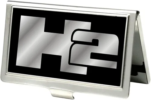 Vista 6 de Portatarjetas de visita 1965 Chevrolet Bowtie Negro Blanco Pequeño