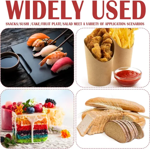 Vista 7 de Newtay 500 platos de bambú para aperitivo de 5.5 pulgadas, desechables, de madera, charcutería, hoja de barco, bandeja pequeña para servir sushi