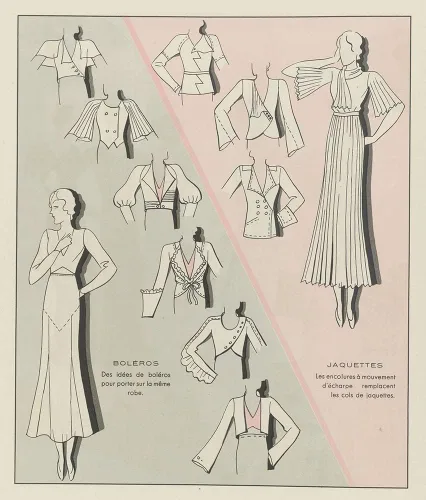 Vista 3 de ArtDirect H. Rouit 20x23 Black Modern Frame and Double Matted Museum Art Print Titled - Art - Taste - Beauty, Female Elegance Sheets, June 1932, No.