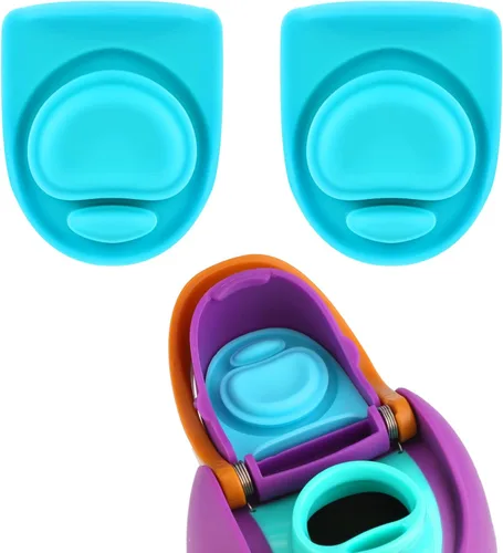 Vista 8 de 2 piezas de tapa superior para botella de agua compatible con Owala FreeSip 24oz 32oz, piezas de sellado de repuesto, tapón de silicona, accesorios