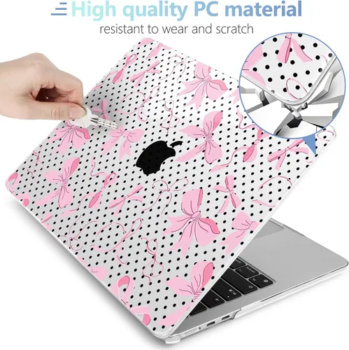 Vista 85 de MEEgoodo Funda para MacBook Air M5/M4/M3/M2 de 15 pulgadas 2026 2025 2024 2023, compatible con laptop modelo (A3448/A3241/A3114/A2941) para MacBook