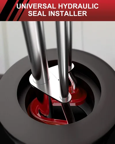Vista 6 de Juego de 5 piezas de herramientas de instalación de sellos hidráulicos, herramientas de reparación de sellos de pistón de cilindro hidráulico, kits
