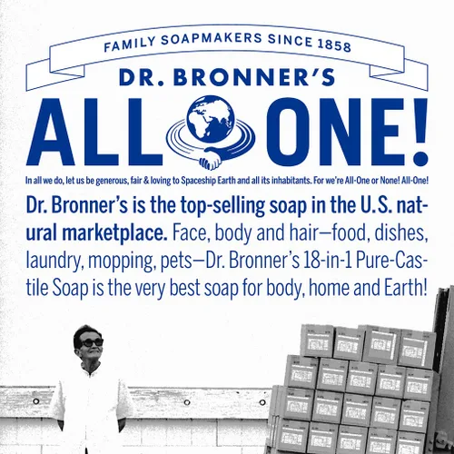 Vista 6 de Acondicionador de pelo y crema de peinar Dr. Bronner de lavanda y coco, crema, 6 onzas líquidas
