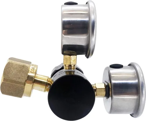 Vista 4 de Regulador de CO2 de dióxido de carbono ajustable de alto flujo 475 PSI y kit de mango para neumáticos Jeep