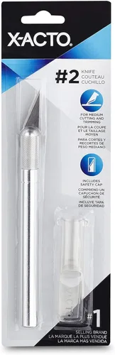 Vista 4 de X-Acto #2 - Cúter con tapa de seguridad, afilado, duradero, cuchillo de precisión, para corte y recorte medianos