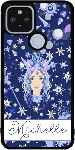 Vista 9 de Sea Goddess - Funda de goma negra personalizada con diseño de sirena, cetro, compatible con Google Pixel 10, 10 Pro, 10 Pro XL, 9a, 9 Pro, Pixel 9