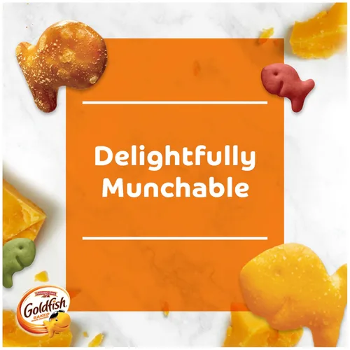 Vista 4 de Goldfish Crackers Big Smiles con galletas Cheddar, Colors y Pretzel, paquetes de aperitivos, caja de 30 CT