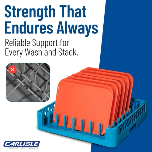 Vista 8 de Carlisle FoodService Products OptiClean - Estantes para bandejas de extremo abierto, estantes con clavijas de 2.94 pulgadas, diseño de extremo