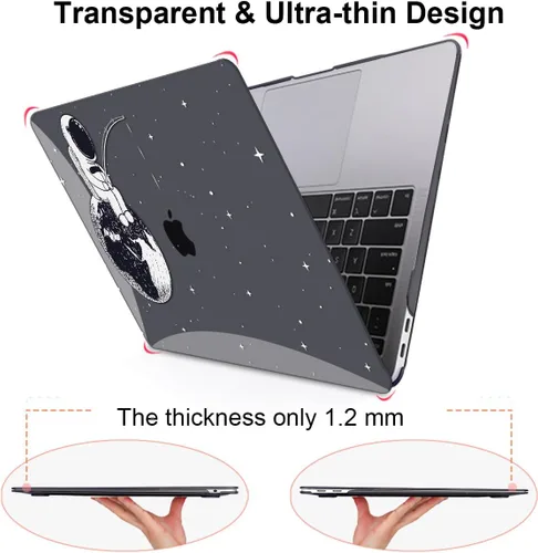 Vista 4 de Funda compatible con MacBook Pro de 13 pulgadas 2022 2021-2016 A2338 M2/M1 Chip A2251 A2289 A2159 A1989 A1706, patrón de plástico duro cubierta
