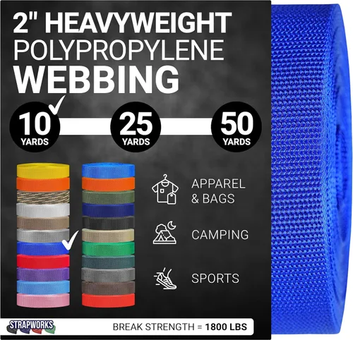 Vista 16 de Strapworks Correas de Polipropileno Resistente - Correas de Polipropileno de Servicio Pesado para Reparación de Equipos de Bricolaje al Aire Libre