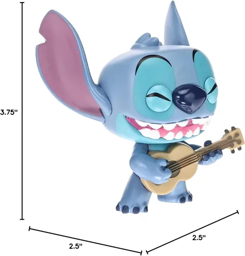 Vista 9 de Funko Pop Disney: Lilo y Stitch - Figura de vinilo coleccionable de Stitch con ukelele - Idea de regalo - Mercancía oficial - Juguetes para niños