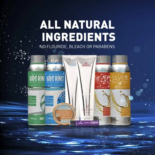 Vista 5 de Elementa Silver TOOTHGEL Sabor a menta Nano Silver 5 en 1 Gel blanqueador de dientes 4 onzas líquidas Formulado por dentistas totalmente natural