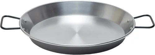 Vista 3 de Garcima - Paellera profesional de acero pulido de 30 cm para vitrocerámica, inducción y AGA