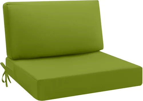 Vista 13 de idee-home Cojines impermeables para asiento de exteriores, cojines de repuesto para sofá y sillas de asiento profundo Hampton Bay, para césped