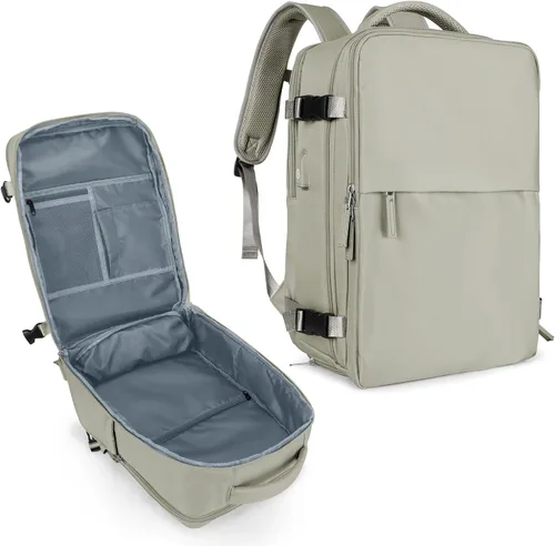 Vista 16 de coowoz Mochila de mano para mujeres y hombres, mochila de viaje aprobada por aerolíneas, mochila deportiva para laptop