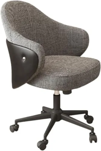 Ergonomic Office Chair with Armrests and Wheels, Wide Seat Desk Chairs for Home Office, Apartment, Vanity