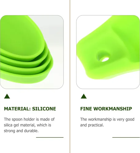 Vista 4 de DOITOOL Soporte para cucharas de silicona, 4 piezas, soporte para utensilios de cocina, espátula, cepillo, cucharón, soporte para cuchara, soporte