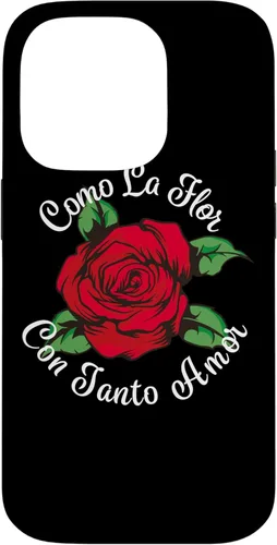 Vista 17 de iPhone 14 Pro Max Como La Flor - Bailar Cumbia - Funda de regalo de fiesta de rosa mexicana