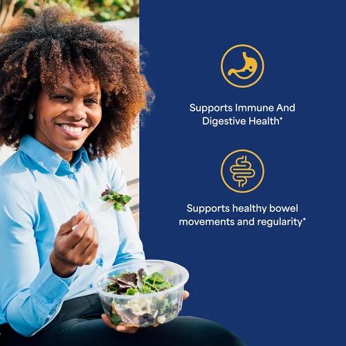 Vista 3 de Puritan's Pride Probiótico 10 con vitamina D para ayudar a apoyar la salud del sistema inmunológico, cápsula, 60 unidades, blanco