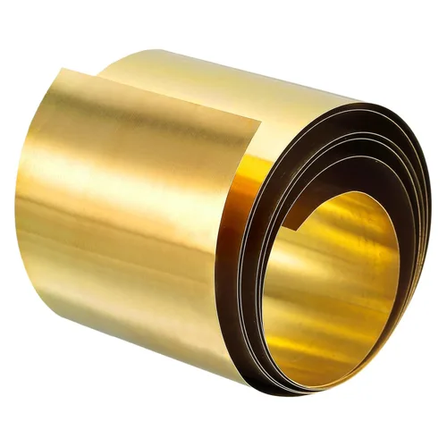 Vista 18 de uxcell Rollo de hoja de latón, placa de hoja de metal 1000 mm x 15 mm x 0,1 mm