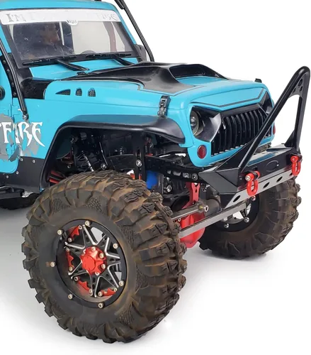 Vista 3 de SWX Parachoques delantero RC para 1/10 RC Crawler TRX-4 Axial SCX10 II 90046 SCX10 III AXI03007