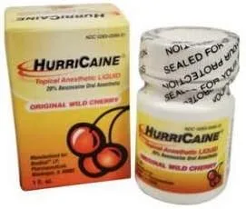HURRICAINE Anestésico tópico líquido 20% 1OZ JAR Cherry