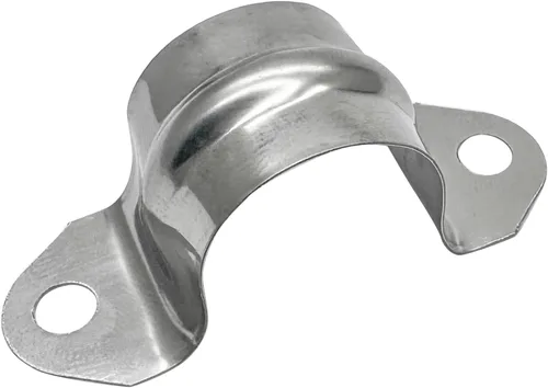 Correa de dos agujeros de 1/2 pulgada, soporte en U, correa de tubo de acero inoxidable, clip de tensión, kit surtido de abrazaderas rígidas de alta