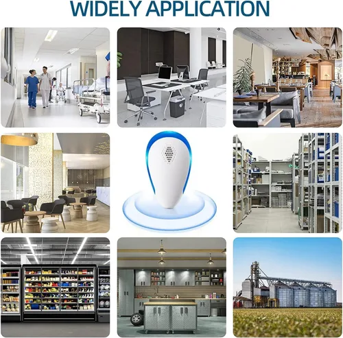 Vista 7 de Paquete de 6 repelentes ultrasónicos de control de plagas, enchufe electrónico repelente de plagas en interiores para insectos, cucarachas, arañas
