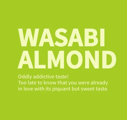 Vista 2 de Marca oficial Gilim HBAF Almendras sazonadas coreanas Wasabi 1 x 741oz