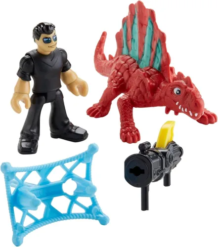 Vista 4 de Fisher-Price Imaginext Jurassic World, Dr. Malcolm & Dimetrodon