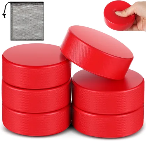 Vista 9 de Liliful Discos de hockey sobre hielo de espuma deportiva de 3 pulgadas para practicar y entrenar con bolsa de malla, uso en interiores, suministros