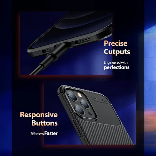 Vista 5 de ORIbox - Funda negra para iPhone 13 Pro, duradera, ligera, a prueba de golpes, funda delgada para Apple iPhone 13 Pro de 6.1 pulgadas, para mujeres